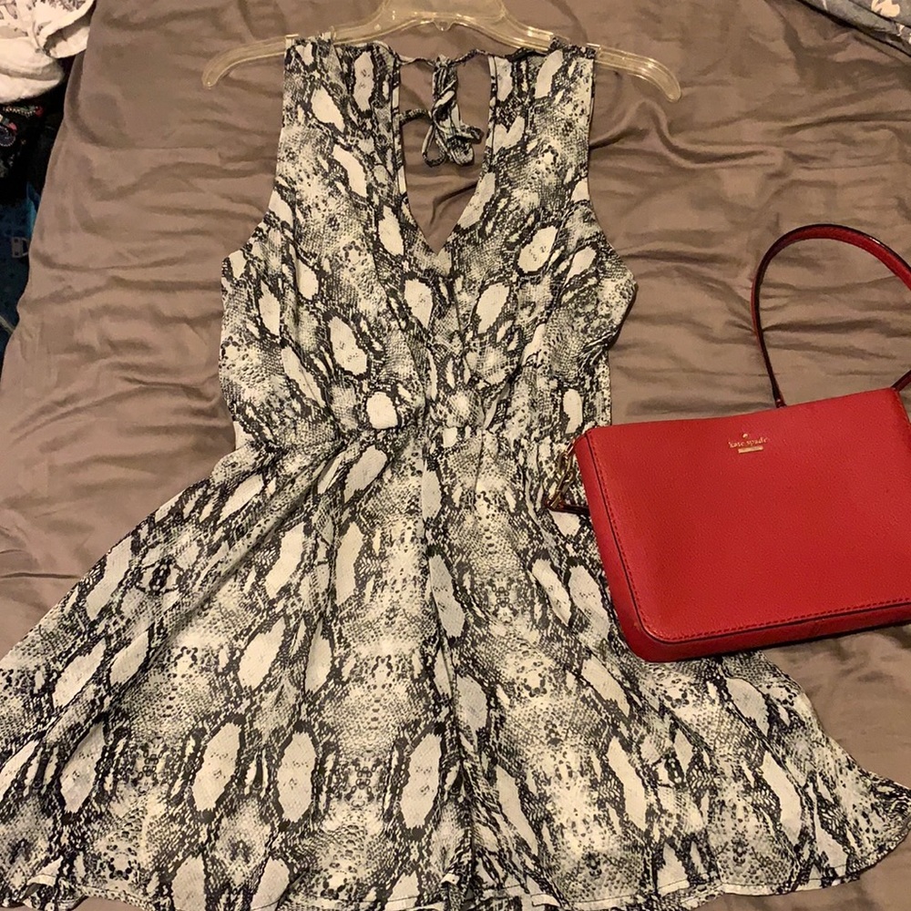 Snakeskin romper